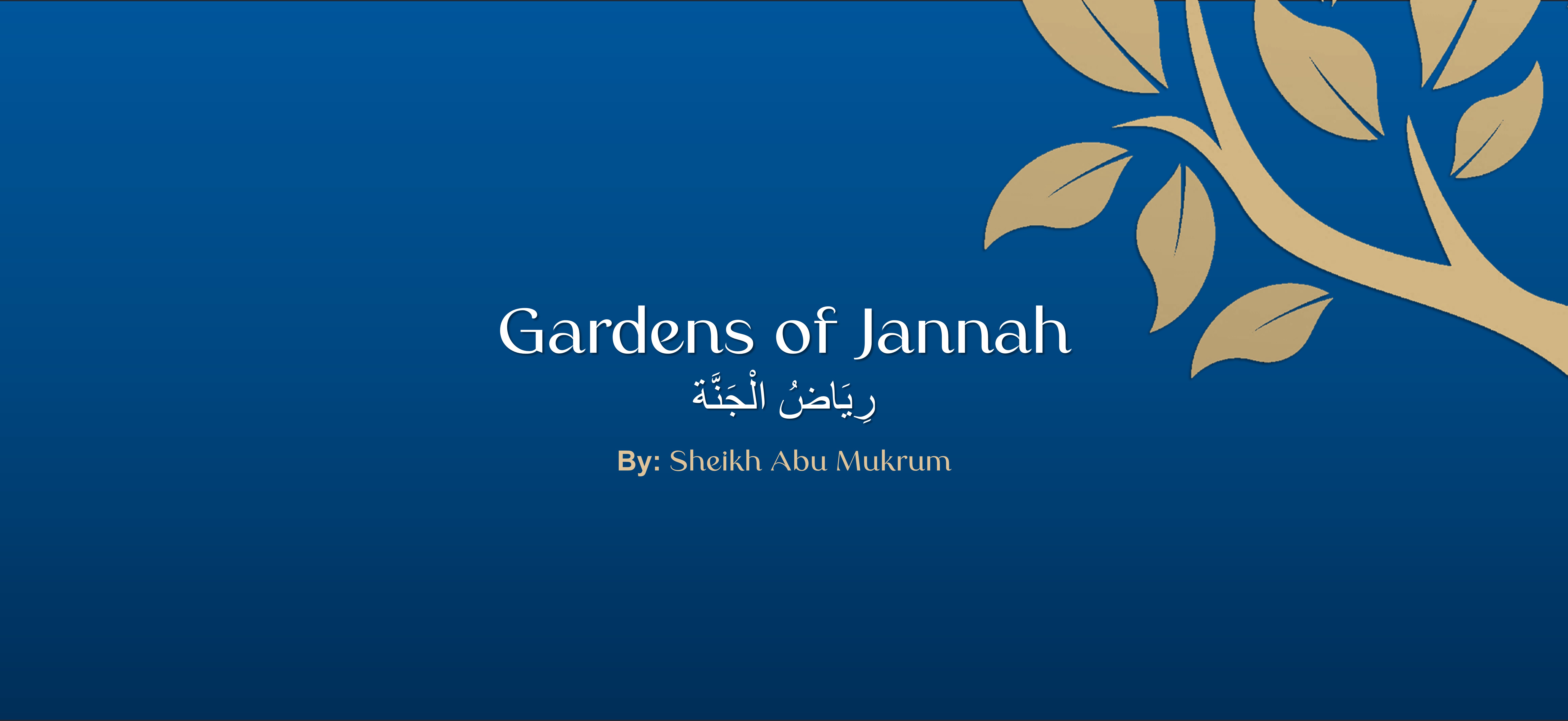 Gardens Of Jannah: Ramadan Guided Workshops